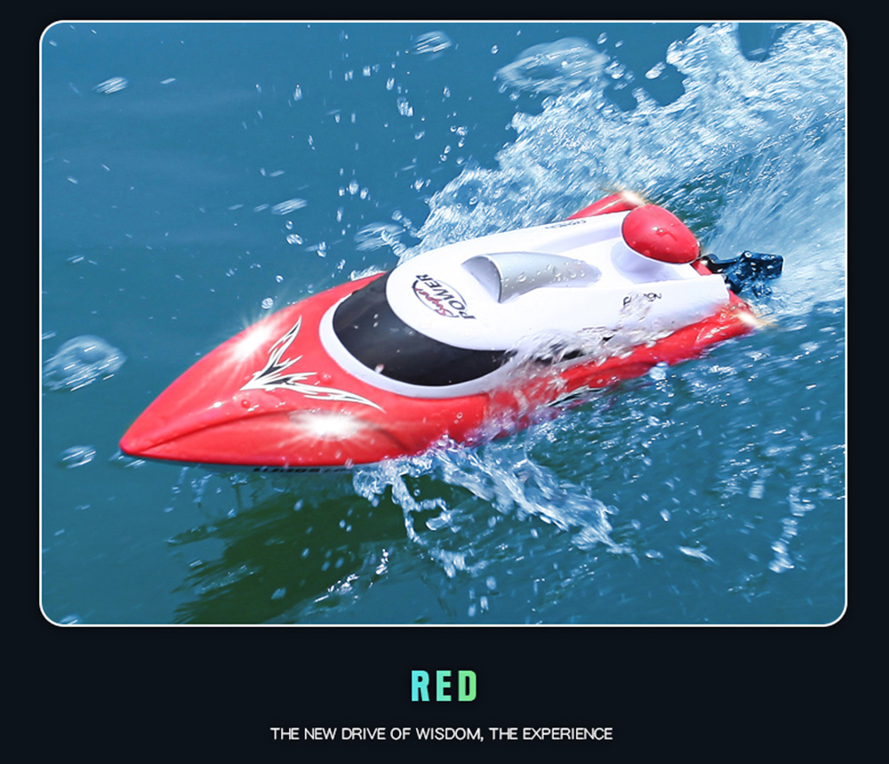 HJ806 2.4G RC Boat 200 Meters Control Distance / Cooling Water System / 35km/h High-speed - Black