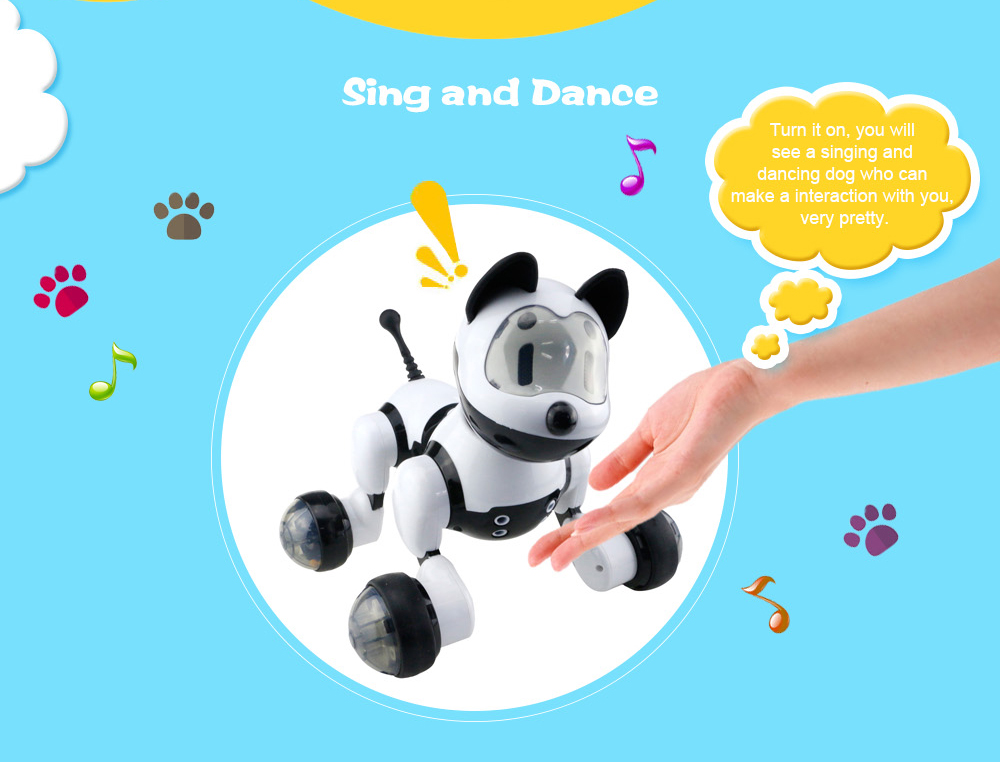 MG010 Voice Control Free Mode Sing Dance Smart Dog Robot 